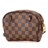 ルイ ヴィトン ダミエ ポシェット イパネマ 斜め掛け ショルダーバッグ N51296 ブラウン PVC レザー レディース LOUIS VUITTON 【中古】